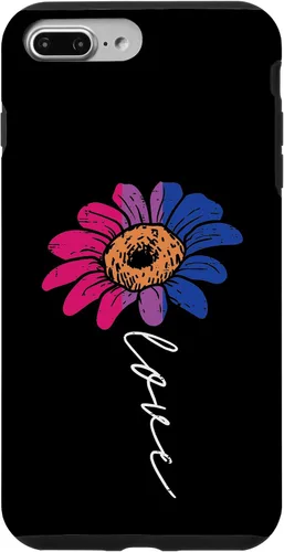 Vista 12 de Funda para iPhone 16 Love Sunflower Floral LGBTQ Bisexual Flag Gay Pride Ally Bi