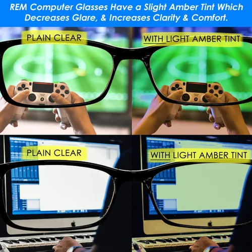 Vista 5 de proSPORT Lector de computadora Bloqueador de luz azul Gafas de lectura anti reflejo anti ojo esfuerzo