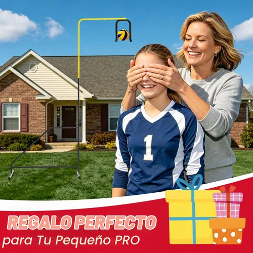 Vista 8 de Entrenador de púas de voleibol, altura ajustable, equipo de práctica individual para ajustar, pinchar, golpear, servir, recarga fácil de bola, base