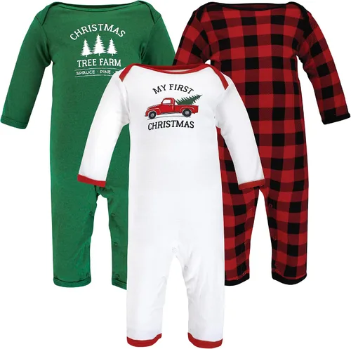 Vista 42 de Hudson Baby - Overol unisex de algodón para bebé Manzana