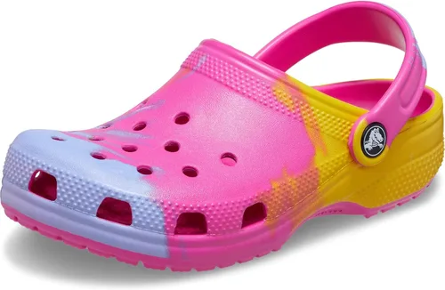 Vista 35 de Crocs - Zuecos clásicos para niños, diseño de teñido anudado jaspeado