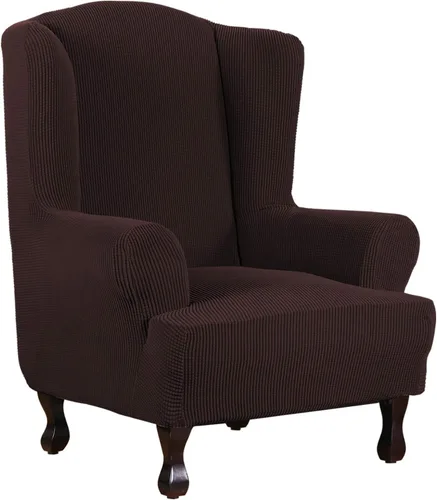 Vista 114 de H.VERSAILTEX Funda elástica para sofá, fundas suaves para muebles de 3 cojines, con tela jacquard gruesa a cuadros con parte inferior elástica, sofá