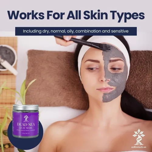 Vista 2 de Máscara de arcilla del Mar Muerto para rostro y cuerpo, cuidado natural de la piel para mujeres y hombres, la mejor arcilla limpiadora facial