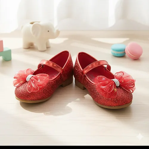 Vista 6 de Nova Utopia - Zapatos planos con luces para niñas pequeñas, estilo Mary Jane, para ballet