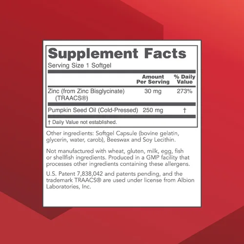 Vista 2 de Protocol for Life Balance Glicinato de zinc 30 mg - con Albion Traacs Zinc - Suplemento de glicinato de zinc - Apoyo al sistema inmunológico* - Apto