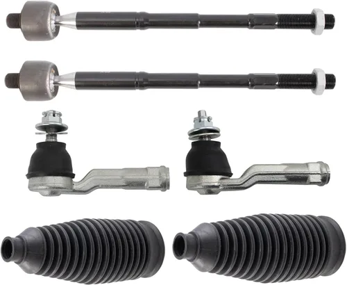 Vista 93 de TRQ Kit de dirección delantera con barra de acoplamiento de fuelle de piñón y cremallera compatible con Toyota Echo 2000-2005