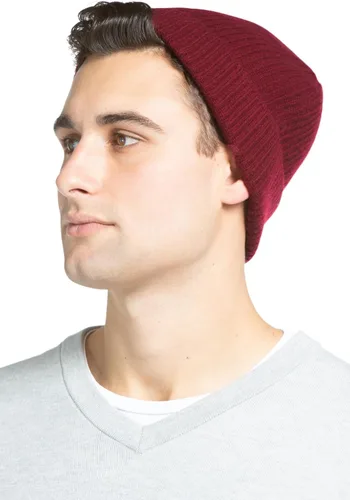 Vista 13 de Fishers Finery Sombrero con puños acanalados de cachemira 100% pura para hombre; ultra felpa