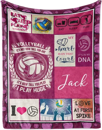 Vista 16 de Manta de fútbol personalizada con nombre, mantas personalizadas suaves para deportes de fútbol, mantas de cama verde, regalo personalizado