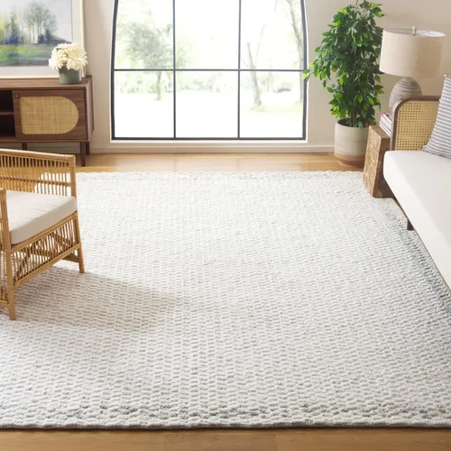 Vista 10 de SAFAVIEH Natura Collection Runner Rug - 2'3" x 8', Beige & Ivory, Handmade Wool, Ideal for Living Room, Hallway, Foyer, Bedroom (NAT713B-28)