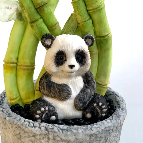 Vista 6 de Katy Sue Molde de silicona Panda para decoración de pasteles y manualidades