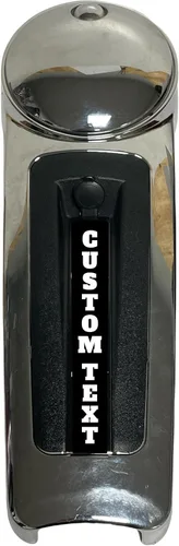 Vista 3 de Inserto de consola de panel de tablero de texto personalizado. Se adapta a Harley Davidson Electra Glide 2008-22, Ultra Classic y Road Glide Ultra