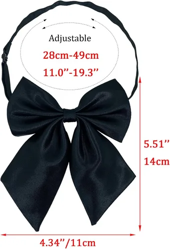 Vista 4 de Women Uniform Bow Tie, School Girl Cute Anime Bowtie For Lolita & Godmother & Cosplay or Fairy Necktie Costume W-B-T3