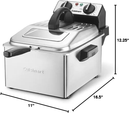 Vista 6 de Cuisinart Freidora Profunda, 4 Quart, CDF-200P1