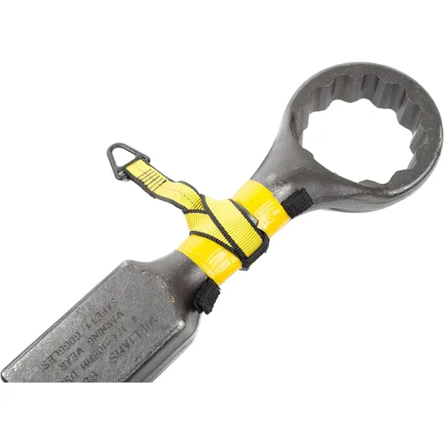 Vista 12 de 3M DBI/SALA Python, 1500015, diseño único de cincha que asegura rápidamente herramientas de hasta 35 libras, con alas dobles para evitar que
