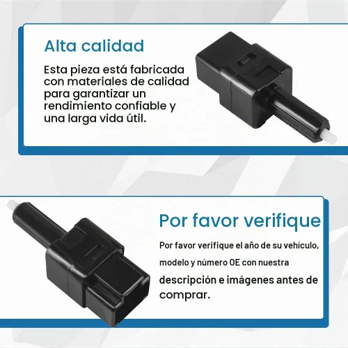 Vista 6 de Conjunto de interruptor de luz de freno 25320-AX00C se adapta a Nissan Altima Rogue Sentra Frontier Pathfinder Versa Armada Juke Infiniti