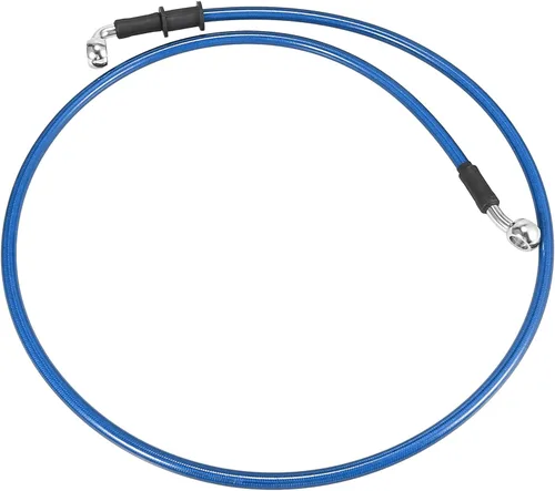 Vista 40 de Motoforti Universal 40 cm 15.75" Manguera de Aceite para Freno y Embrague de Motocicleta, Tubo de Línea Hidráulica Reforzada, Acero Inoxidable Negro