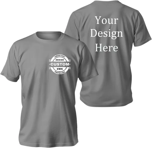 Vista 15 de Camisetas personalizadas Diseña las tuyas propias para hombres y mujeres Camisetas personalizadas Añade tu logo/foto/texto Camisetas personalizadas