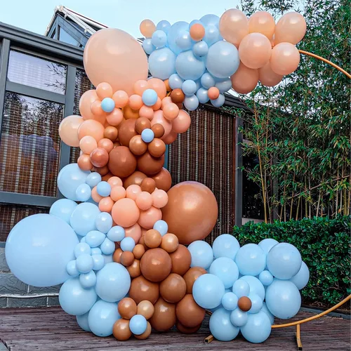 Vista 6 de Globos desnudos 18 pulgadas 12 unidades, globos grandes de látex redondos de helio para fiesta de cumpleaños, baby shower, boda, aniversario