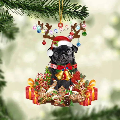 Vista 41 de Nazenti Adorno de Navidad personalizado de reno de Alaskan Malamute – Adorno de perro personalizado para amantes de las mascotas, acrílico plano