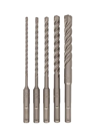 Vista 5 de Juego de brocas para martillo rotativo SDS-Plus de 5 piezas, 6" L, punta