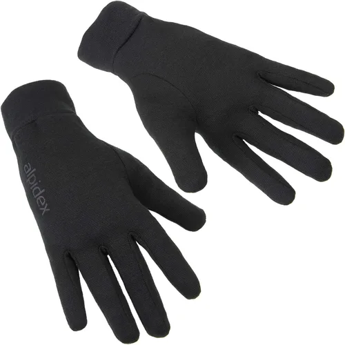 Vista 2 de ALPIDEX Guante interior guantes ligeros para correr, forro delgado y cálido, para deportes de invierno, para hombres y mujeres, guantes interiores