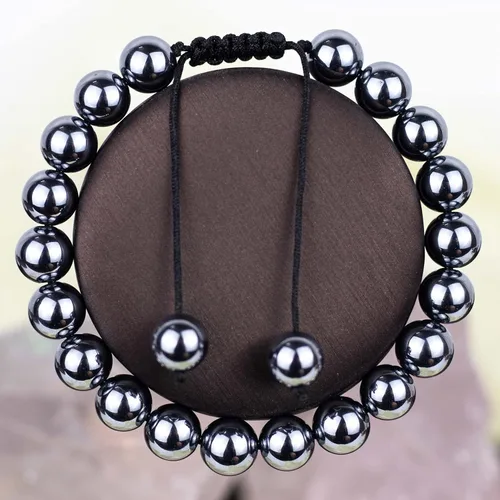Vista 2 de DAZCOLO Pulsera de gemas hecha a mano con piedras preciosas de macramé ajustable de 0.315 in, cuentas redondas, cristales de cuarzo