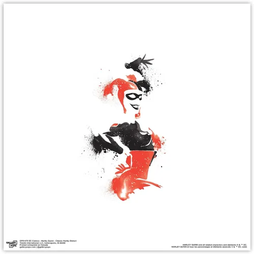 Vista 9 de Trends International Gallery Pops DC Comics Harley Quinn - Arte de pared clásico de Harley, versión enmarcada en negro, 12 x 12 pulgadas