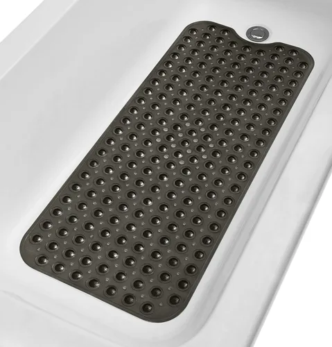 Vista 10 de Tapete de ducha antideslizante de 20"x20" (solo duchas lisas/sin textura, no para sobre desagüe) Seguro, limpio, lavable a máquina, agarre superior