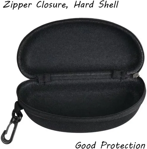 Vista 4 de Estuche para gafas de sol Caja de gafas de sol Bolsa Contenedor con mosquetón Cubierta de gafas Protector EVA Cremallera