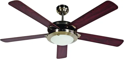 Vista 7 de BLACK+DECKER Ventilador de techo de 52 pulgadas con kit de luz y cadena de tracción, 5 aspas, vidrio esmerilado blanco