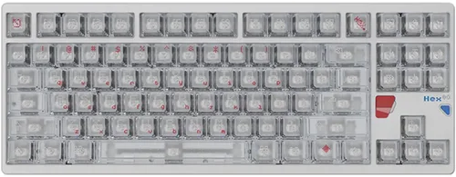 Vista 13 de ATK x QK Hex80 HE Teclado Gaming Magnético, 80% TKL, Aluminio CNC, Interruptores Ti de Efecto Hall, Polling de 8 kHz, Trigger Rápido Rosa bebé