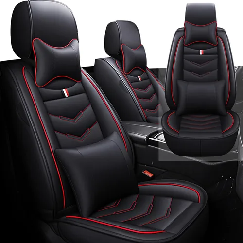 Vista 25 de Funda de asiento de auto de 2 asientos para Honda Pilot 2003-2026, duradera, resistente al desgaste, impermeable, funda de asiento deportiva
