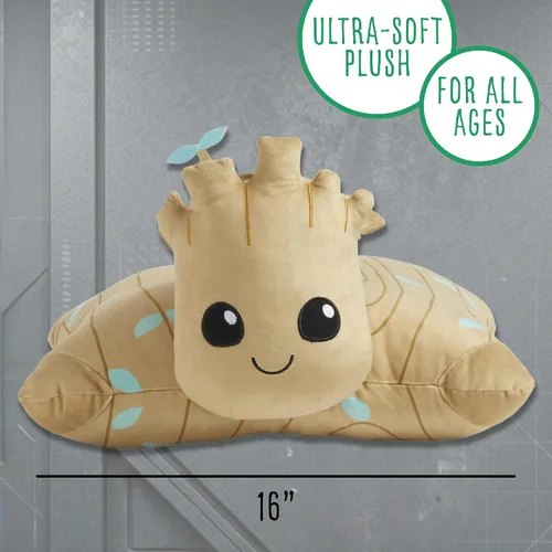 Vista 3 de Pillow Pets Marvel Guardianes de la Galaxia Groot, juguete de peluche de 16 pulgadas