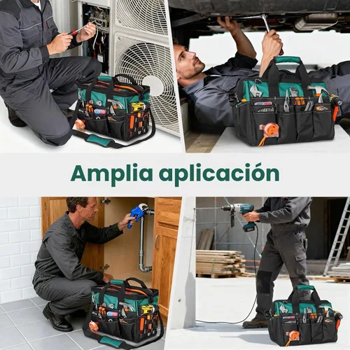 Vista 7 de FamilyKit Bolsa de herramientas resistente de 17 pulgadas para hombres