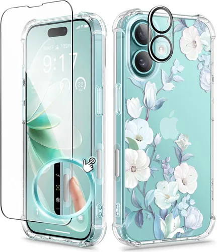 Vista 43 de GVIEWIN - Funda para iPhone 11 con protector de pantalla + protector de lente de cámara, cubierta protectora transparente suave de poliuretano