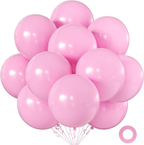Vista 7 de KALOR Globos color morado ceniza de 18 pulgadas, 10 globos de látex mate, globos redondos grandes para bodas, baby shower, fiestas de cumpleaños