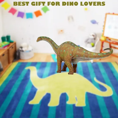 Vista 5 de Apatosaurio (Brontosaurio) Juguetes de dinosaurio Figura de dinosaurio modelo juguete para niños y niñas de 3 a 12 años de edad, tamaño grande