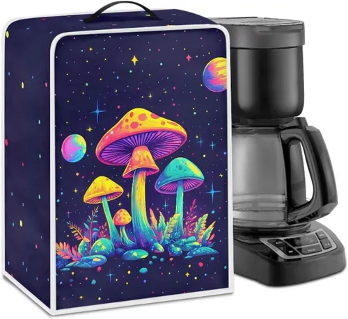 Vista 60 de Cubiertas antipolvo para máquina de café cruzado con bandera estadounidense, para mezclador, máquina de jugo, mantiene la cocina y la oficina