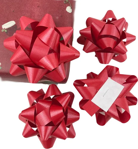 Vista 10 de MMvolesy Regalos de confeti de Navidad, cajas de estrellas, lazos de estrellas, esplendoreta, Navidad, día de San Valentín, lazos autoadhesivos