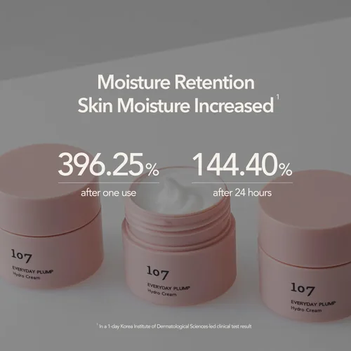 Vista 5 de 107 EVERYDAY PLUMP Hydro Cream, hidratante facial ligero con probióticos, escualano y ginseng fermentado, hidrata, nutre y mejora la luminosidad