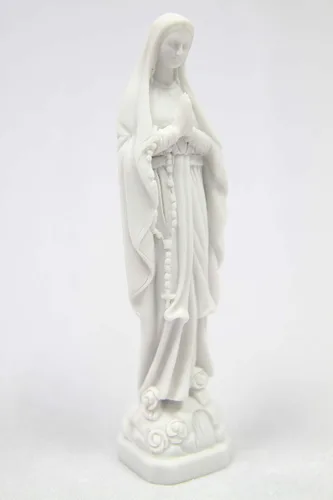 Vista 2 de Vittoria Collection Escultura italiana de estatua de Nuestra Señora de Lourdes Virgen María Bendita Madre de Lourdes hecha en Italia