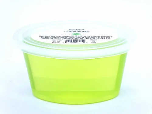 Vista 4 de Paquete de 3 unidades de gel aromático de citronela para calentadores y quemadores de The Gel Candle Company Peel, MELT and Enjoy