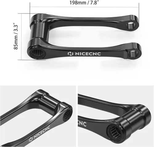 Vista 7 de NICECNC Enlace de Reducción Negro de 1.5″ Compatible con GasGas EX/EX F 250/300 2024 MC/MC F 125/250/350/450 2024 EC/EC F 250/300/350 2024 Brazo