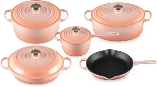 Vista 30 de Le Creuset Juego de utensilios de cocina de hierro fundido esmaltado, 5 piezas, Artichaut