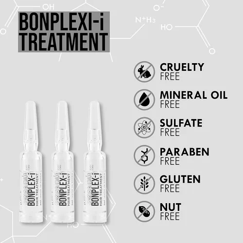 Vista 9 de i Tratamiento de ampollas Para todo tipo de cabello Daños y cabello seco Dimaleate Reconecta los enlaces disulfuro rotos dañados