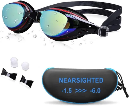 Vista 10 de Gafas de natación miope, Gafas de natación de visión corta