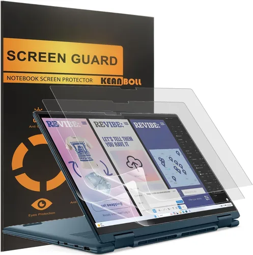 Vista 10 de Paquete de 2 protectores de pantalla con bloqueo de luz azul para Lenovo Yoga 7/7i 2 en 1 de 16 pulgadas 2024 Gen 9 (16IML9/83DL, 16AHP9/83DM)