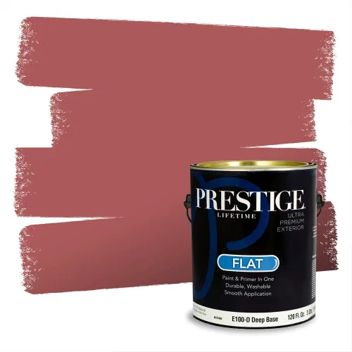 Vista 316 de Prestige Paints Pintura exterior e imprimación en uno, 1 galón, plano, coincidencia comparable de Valspar* Amber Rose*