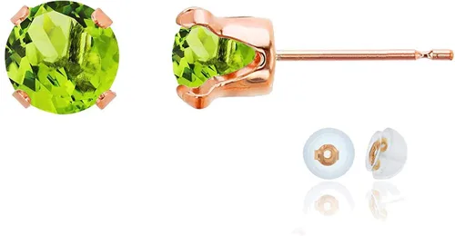 Vista 47 de Aretes de tuerca de plata de ley 925 chapados en oro de 14 quilates macizo, oro amarillo, blanco o rosa de 0.236 in Amatista