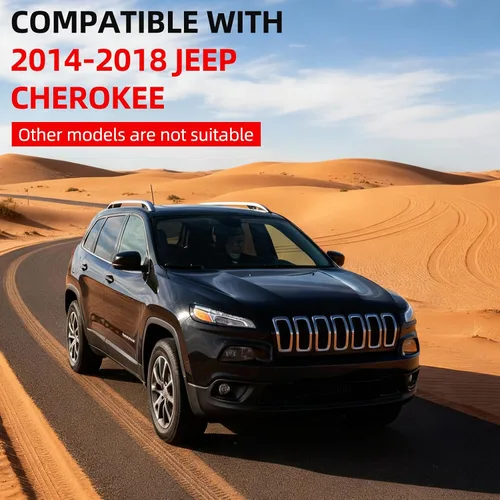 Vista 2 de Inserto de malla para Jeep Cherokee 2014-2018 cromado